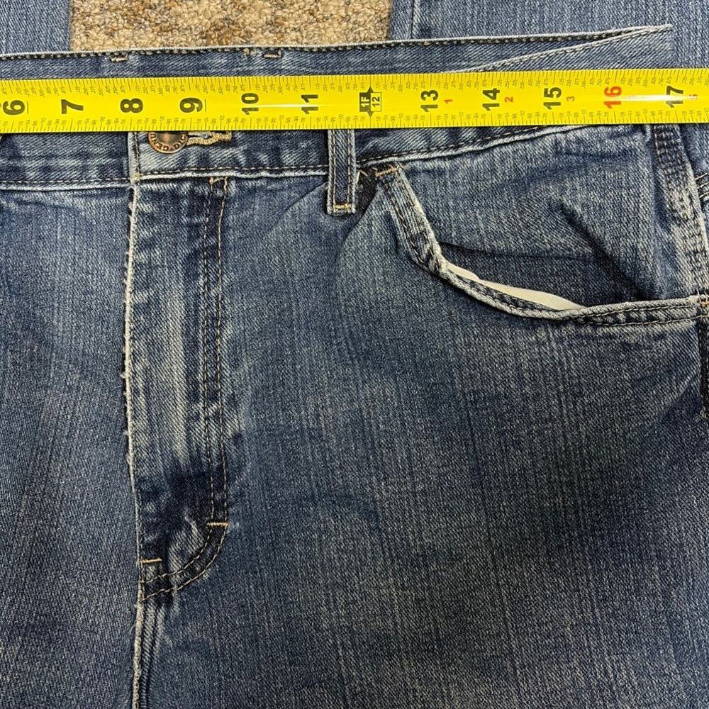 Dickies Jeans Mens 34x32 Blue Medium Wash Relaxed Fit Carpenter Workwear Classic - Picture 5 of 15